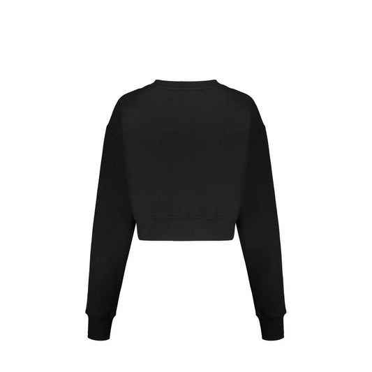 Black Cotton Sweatshirt