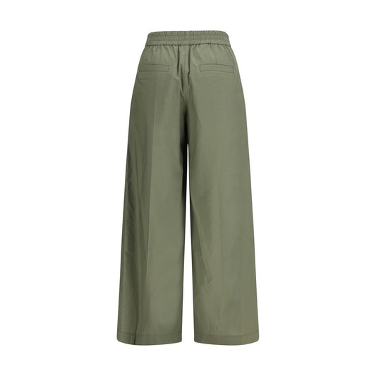 Bicolor Cotton Casual Pants