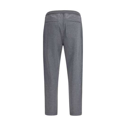 Gray Cotton Casual Pants