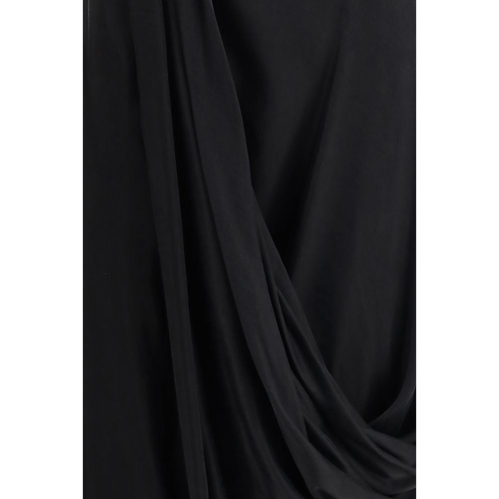 Black Copper Midi Skirt