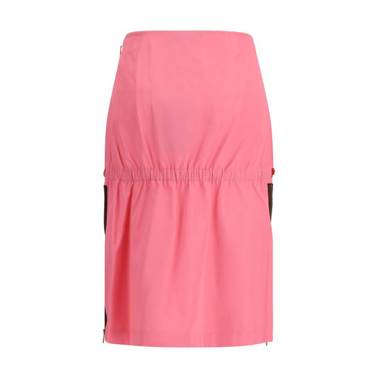 Multicolor Viscose Midi Skirt