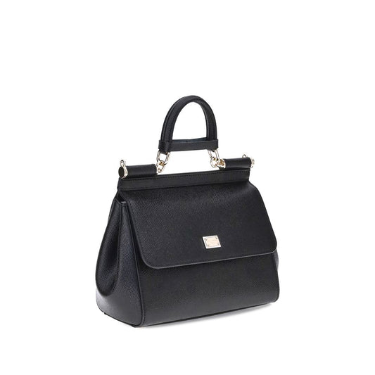 Black Calf Leather Bos Taurus Handbag