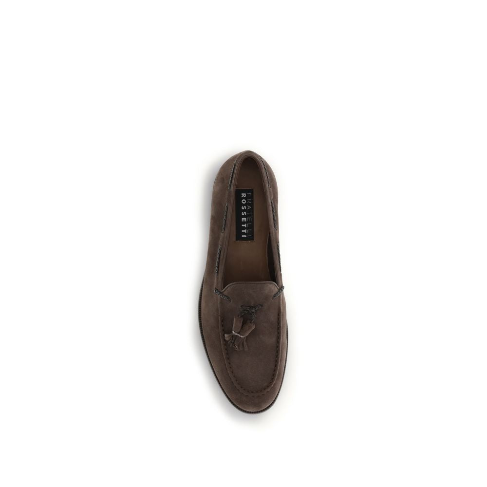 Brown Calf Leather Bos Taurus Slip-On Loafers