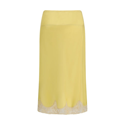 Multicolor Silk Midi Skirt