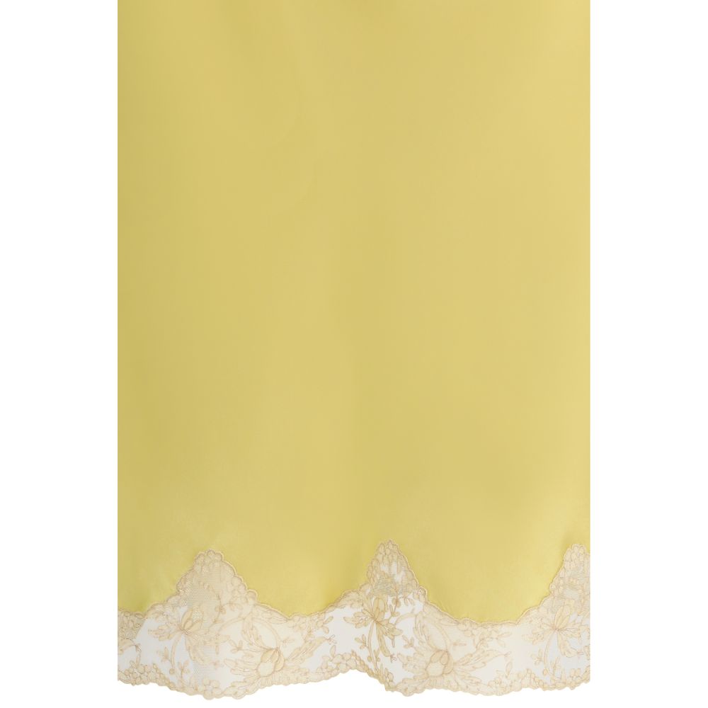 Multicolor Silk Midi Skirt