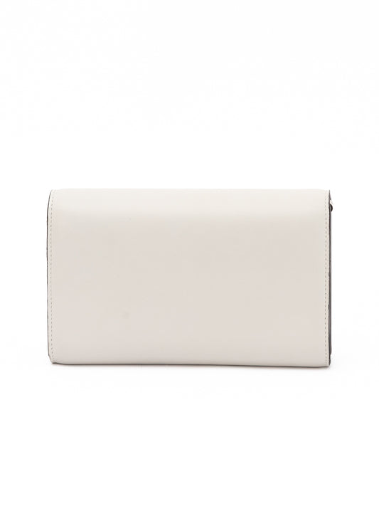 White Avenue Leather Shoulder Strap Bag