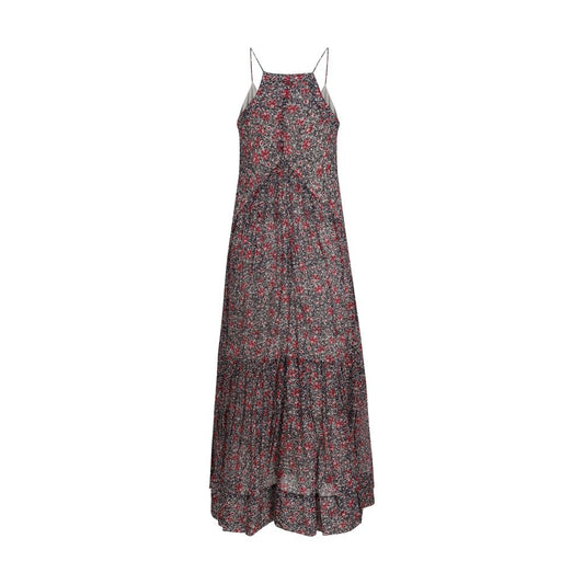Purple Cotton Casual Dress