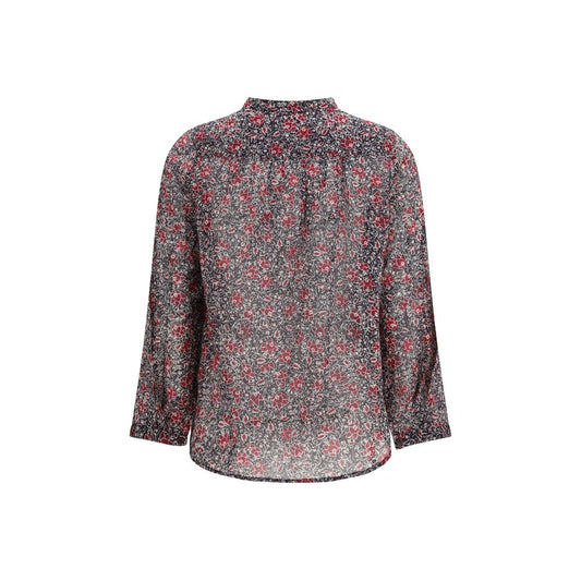 Purple Cotton Pattern Shirt