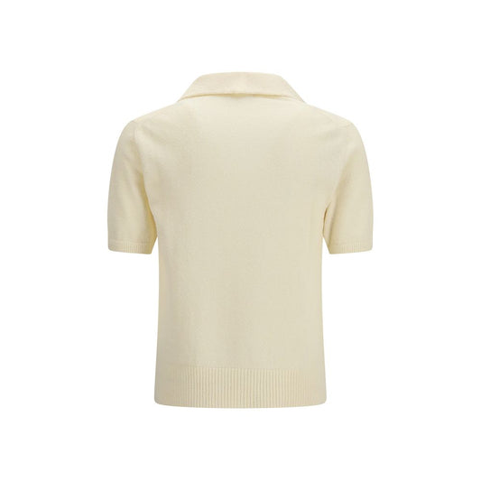 Beige Cotton Polo Shirt