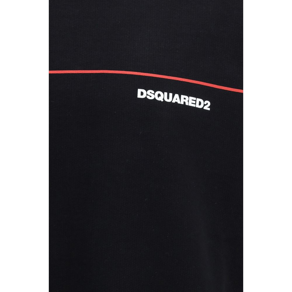 Black Cotton Sweatshirt