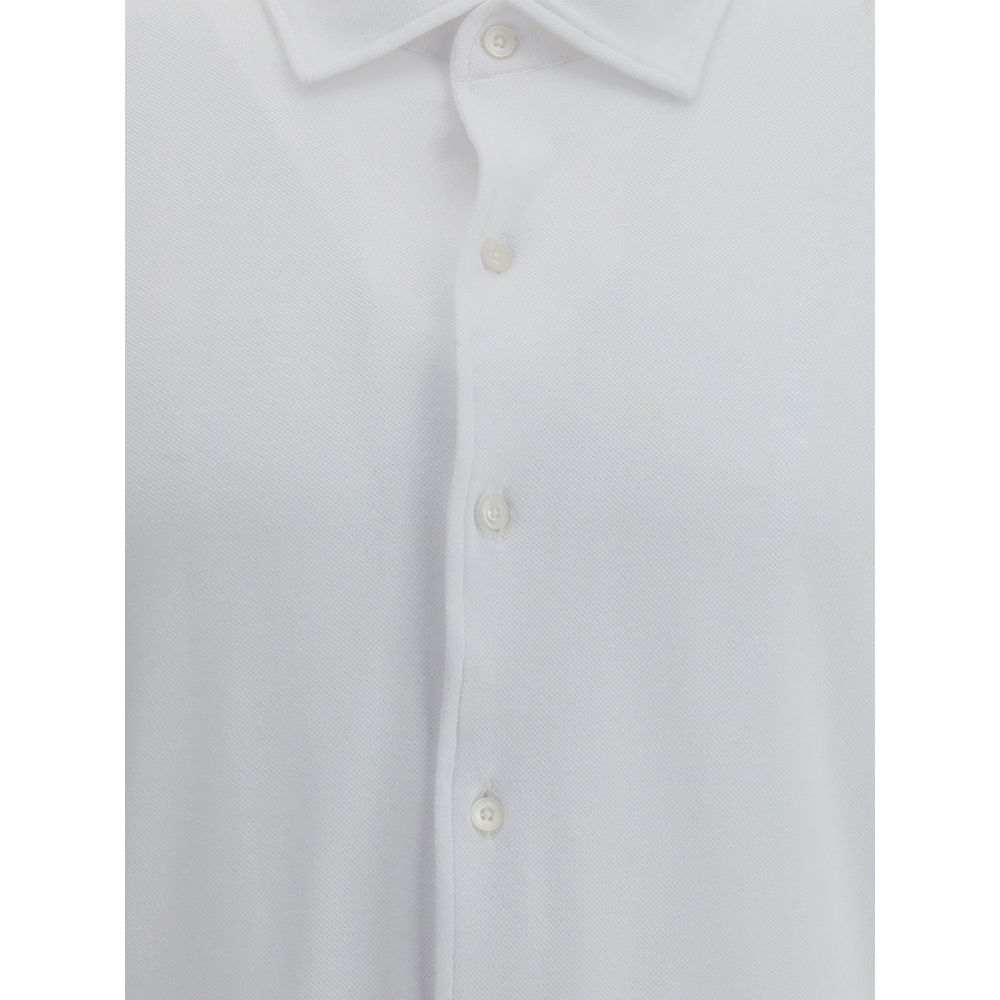 White Cotton Dress Shirt
