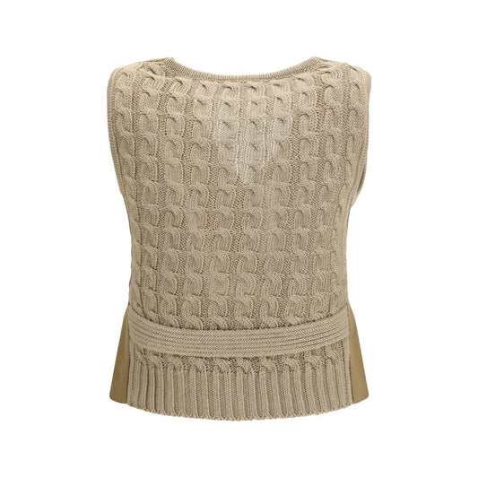 Beige Linen Waistcoat