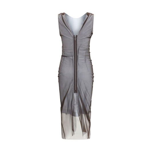 Gray Polyamide Casual Dress