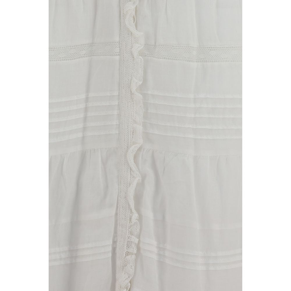 White Cotton Casual Dress