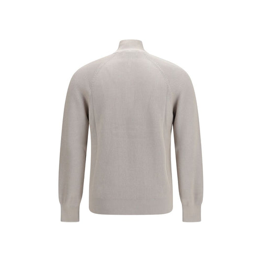 Beige Cotton Sweatshirt