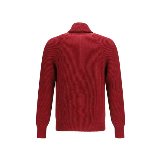 Red Cotton Cardigan