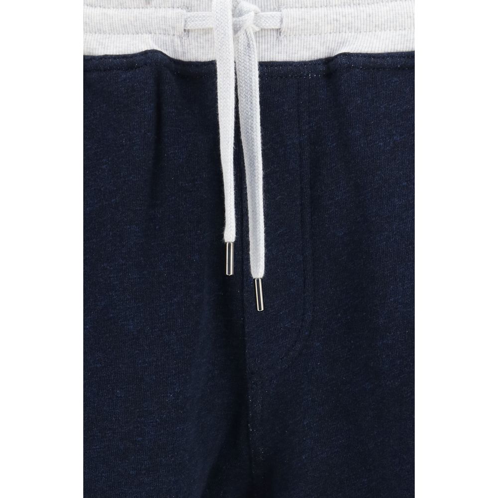 Blue Cotton Joggers (Workout Pants)
