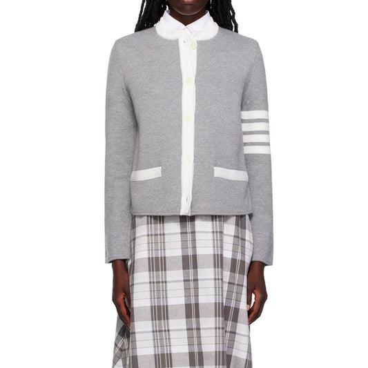 Gray Wool Cardigan
