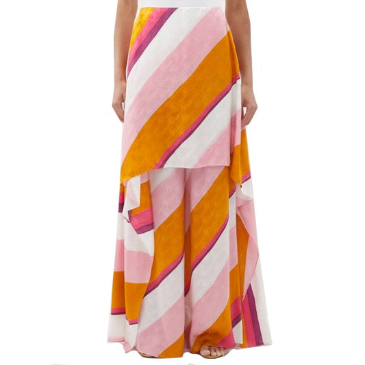 Multicolor Silk Pants