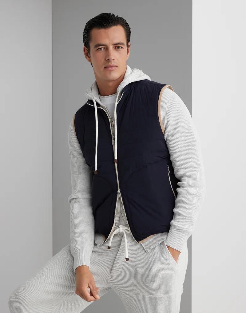Multicolor Polyamide Sleveless Jacket