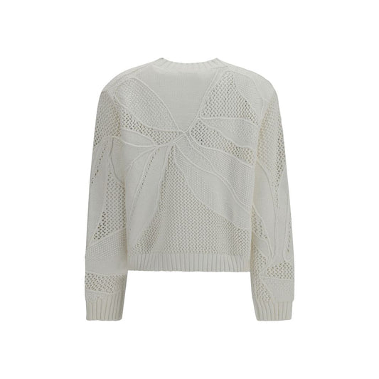 White Cotton Sweatshirt