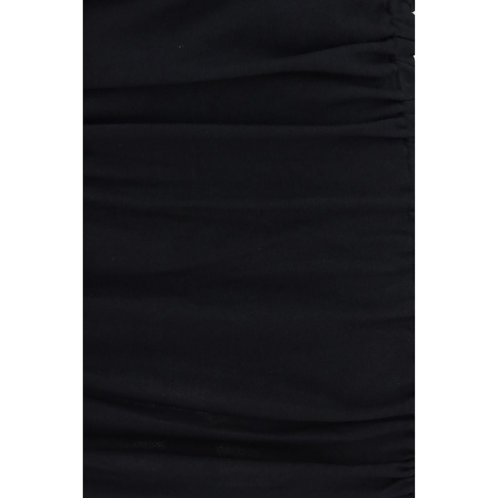 Black Cotton Casual Dress