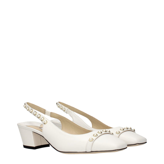 White Leather Sandals