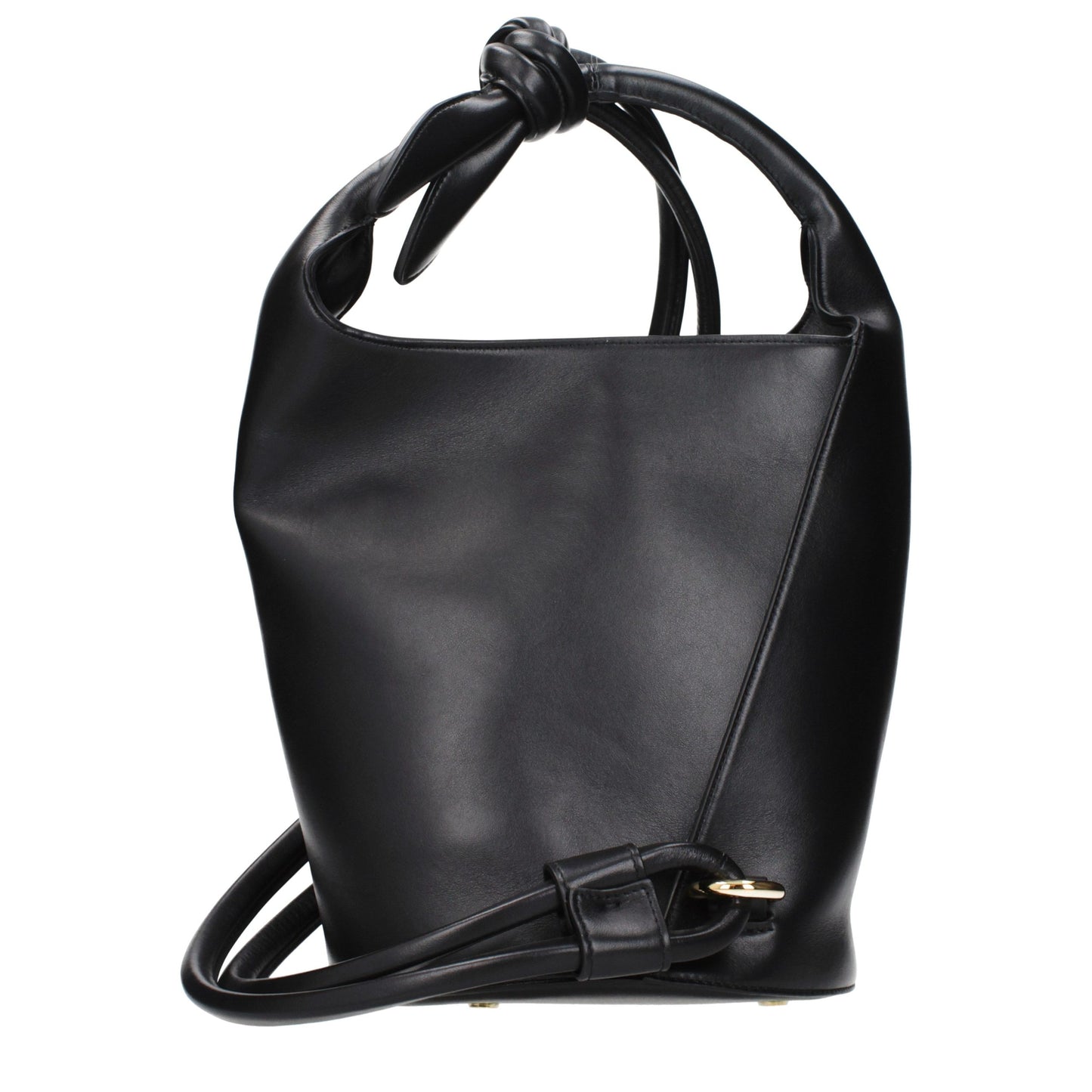 Black Leather Crossbody Bag