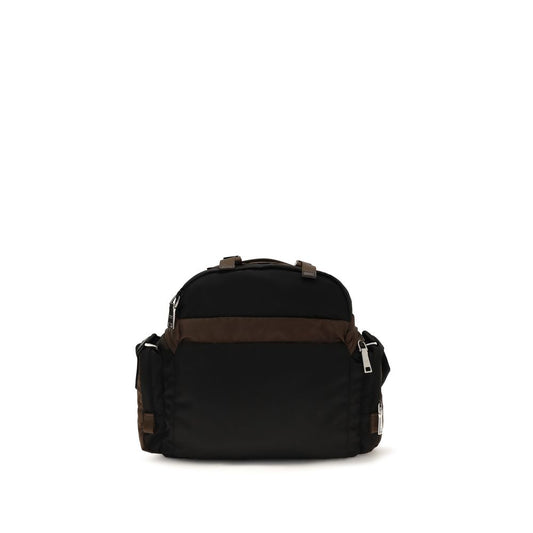 Brown Recycled Polyamide Shoulder Bag