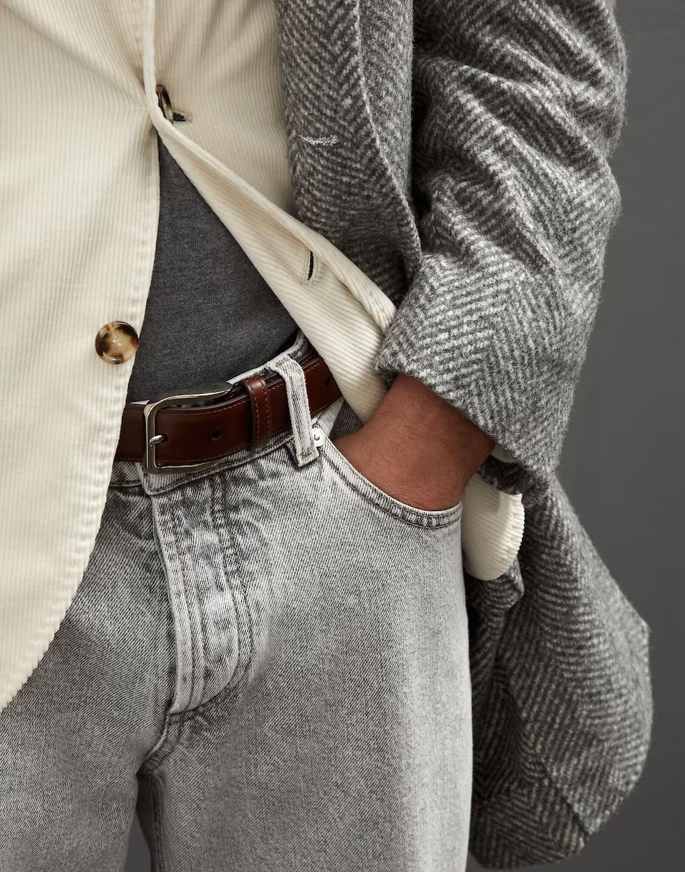 Brown Leather Regular Belt