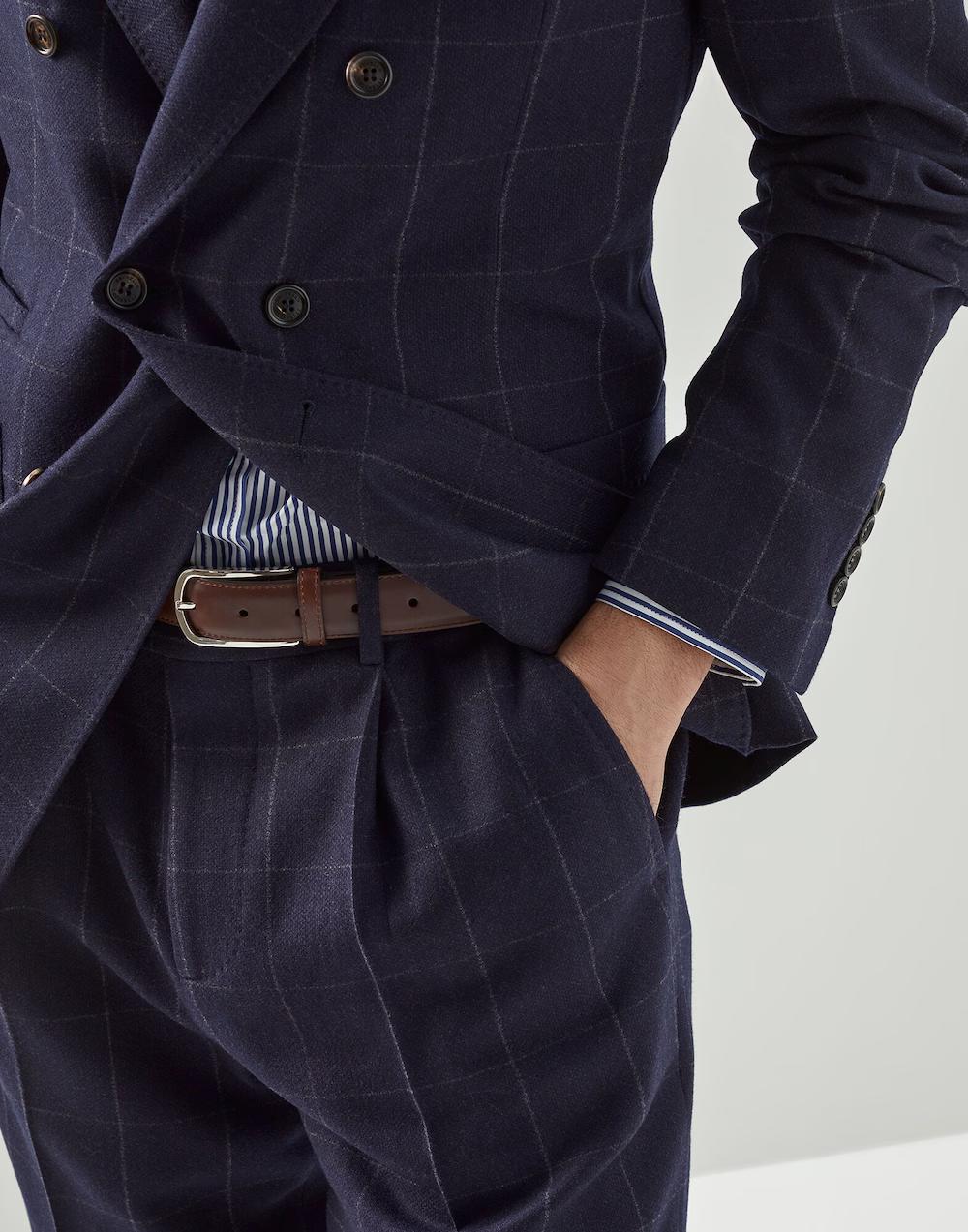 Brown Leather Regular Belt