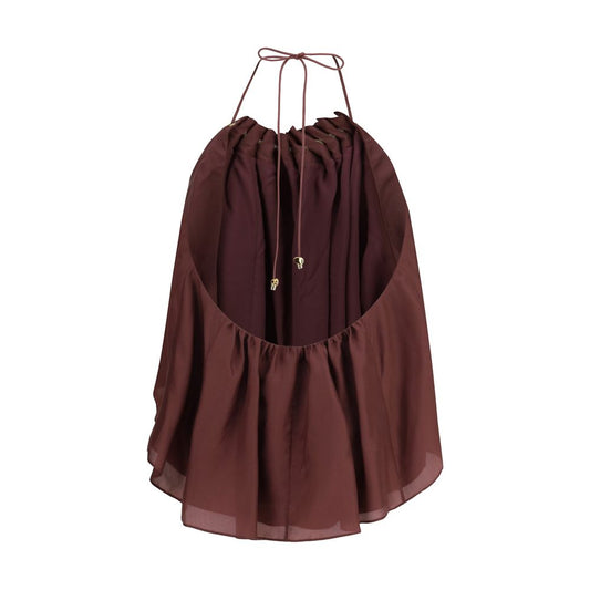 Bordeaux Silk Blouse