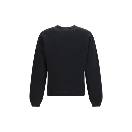 Black Cotton Sweatshirt