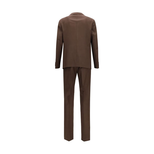 Brown Wool Oves Aries Two-Piece Suit