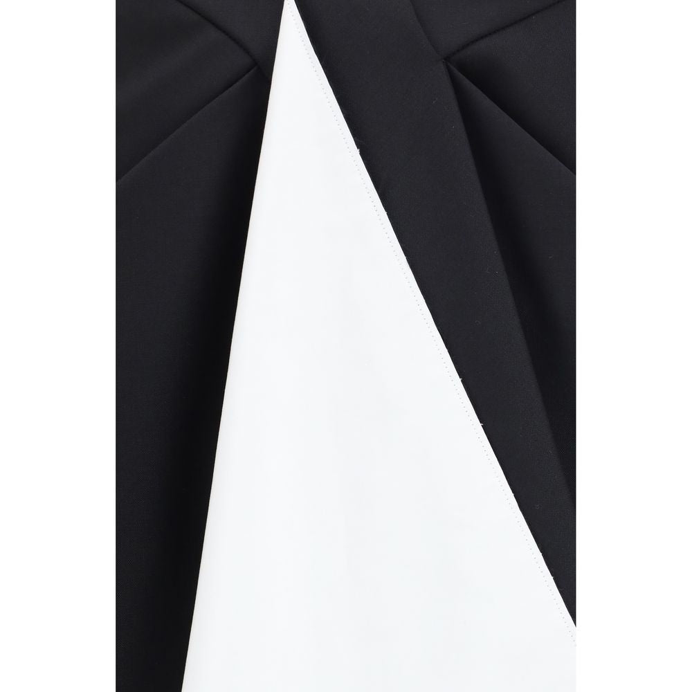 Black Wool Oves Aries Midi Skirt