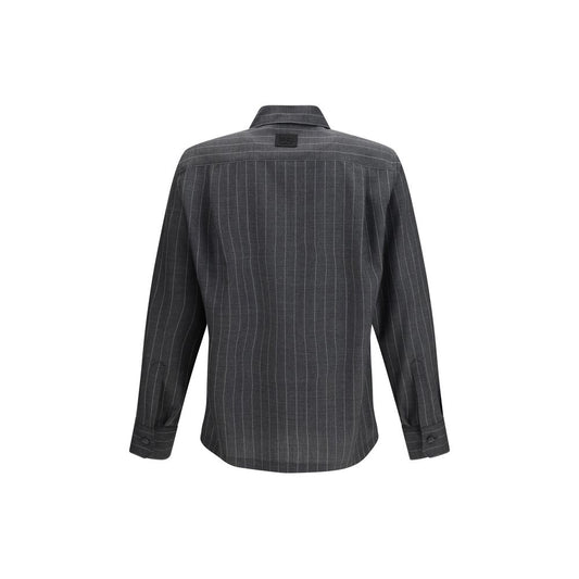 Gray Wool Oves Aries Dress Shirt