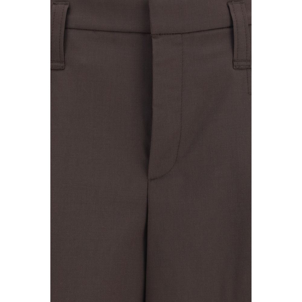 Brown Wool Oves Aries Bermuda Shorts