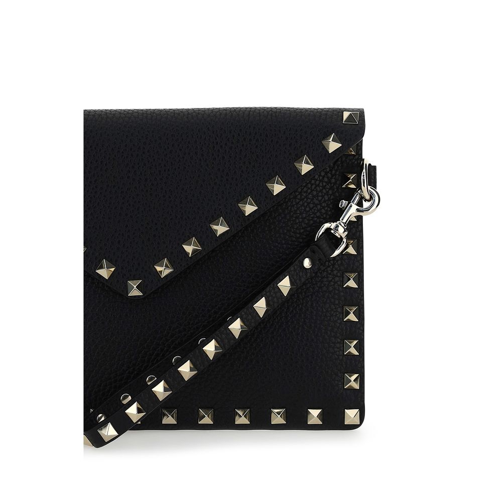 Black Calf Leather Bos Taurus Clutch Bag