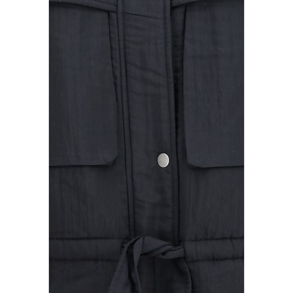Black Modal Full-Length Jacket