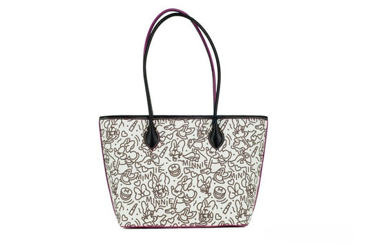 Dooney & Bourke Disney Medium Minnie Mouse Line Art Coated Cotton Tote Handbag