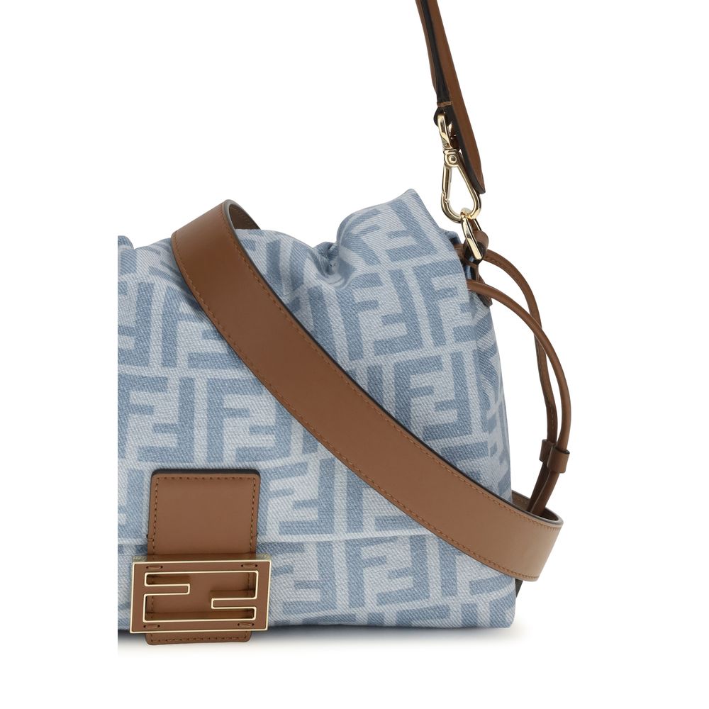Blue Cotton Shoulder Bag