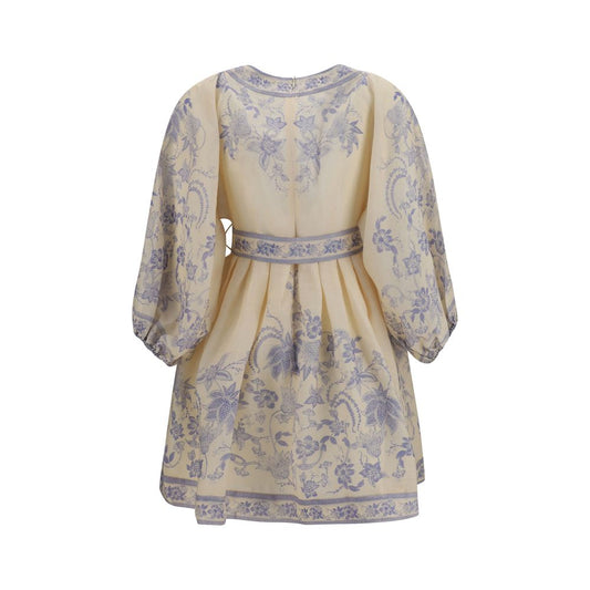 Multicolor Linen Casual Dress