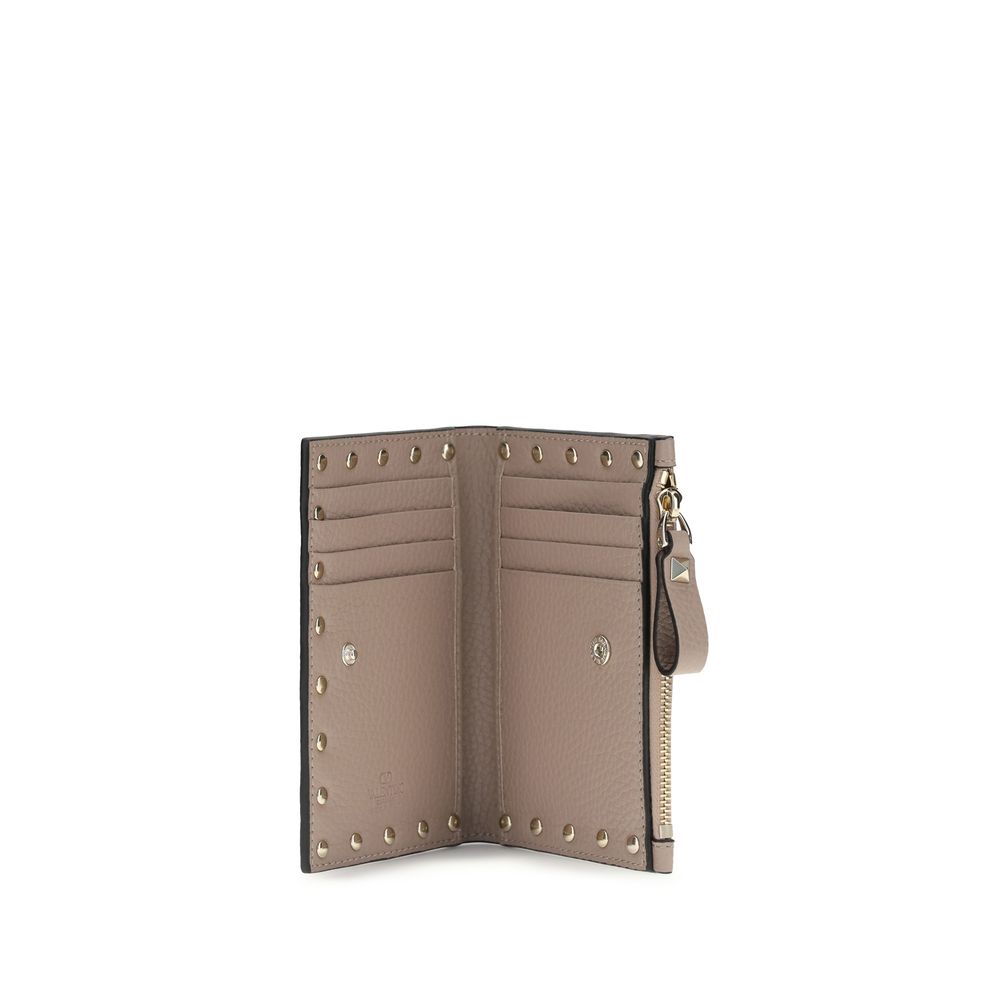 Beige Calf Leather Bos Taurus Wallet