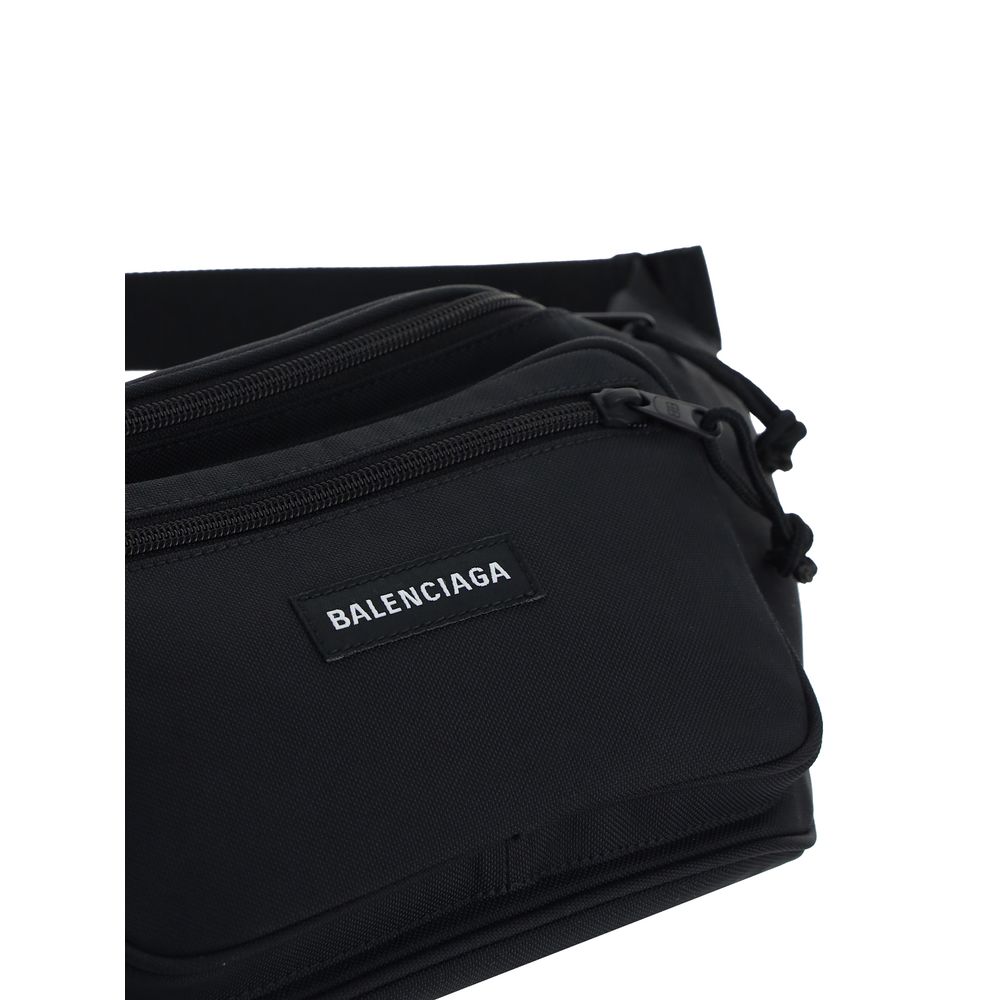 Black Polyester Clutch Bag