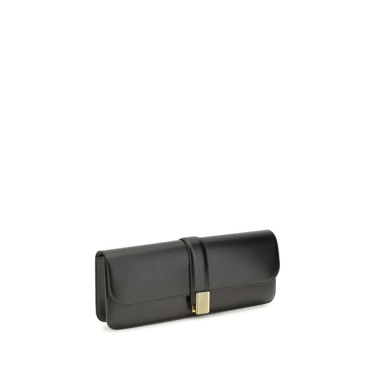 Black Calf Leather Bos Taurus Clutch Bag