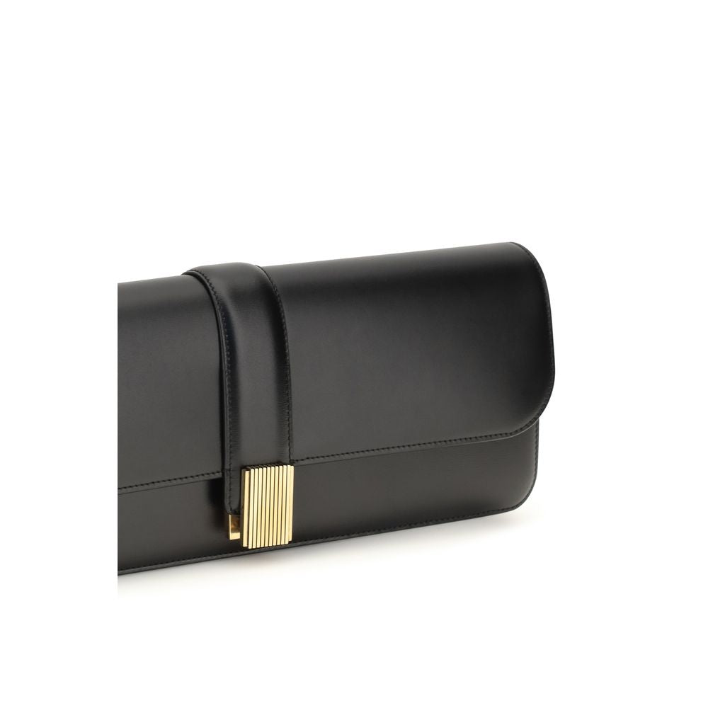 Black Calf Leather Bos Taurus Clutch Bag