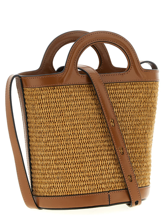 Brown Cotton Handbag