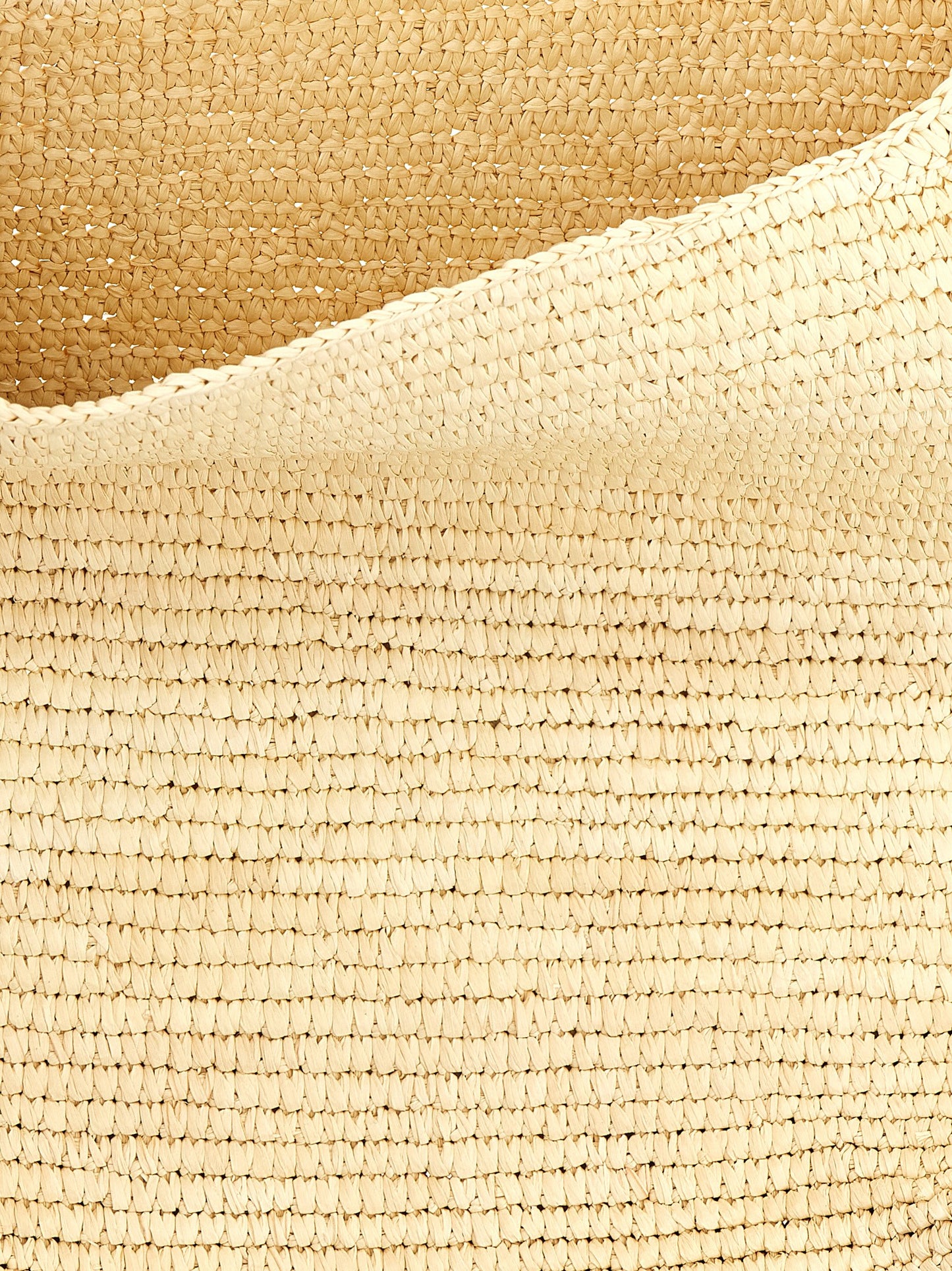 Brown Raffia Shoulder Bag