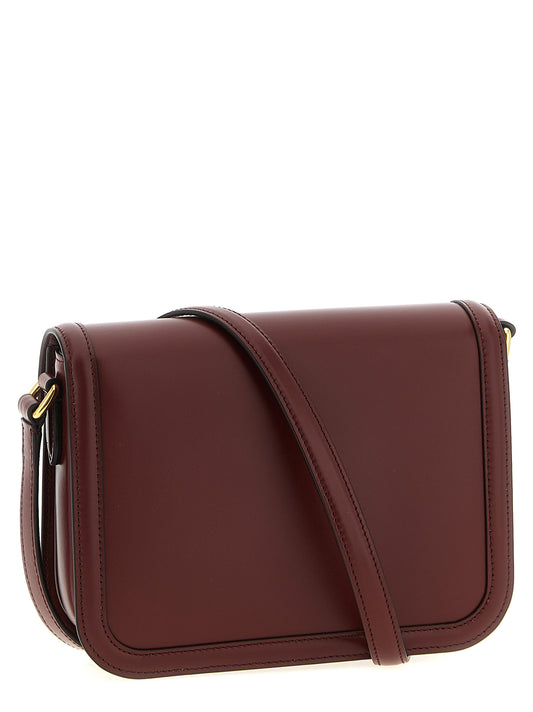 Bordeaux Calfskin Crossbody Bag