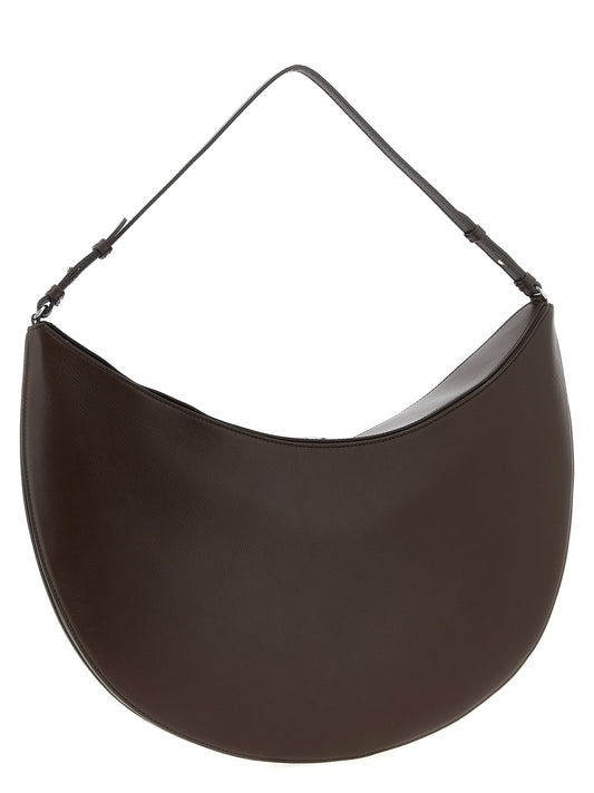 Brown Calfskin Shoulder Bag